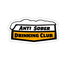 Load image into Gallery viewer, Anti Sober Drinking Club ~ Beer Shild Kiss-Cut Stickers