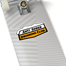 Load image into Gallery viewer, Anti Sober Drinking Club ~ Beer Shild Kiss-Cut Stickers