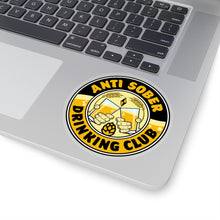 Load image into Gallery viewer, Anti Sober Drinking Club Crest Kiss-Cut Stickers