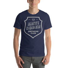 Load image into Gallery viewer, Anti Sober Drinking Club ~ Beer Label Short-Sleeve Unisex T-Shirt