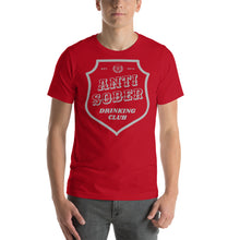Load image into Gallery viewer, Anti Sober Drinking Club ~ Beer Label Short-Sleeve Unisex T-Shirt