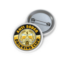 Load image into Gallery viewer, Anti Sober Drinking Club Crest Pin Buttons
