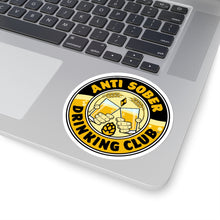 Load image into Gallery viewer, Anti Sober Drinking Club Crest Kiss-Cut Stickers
