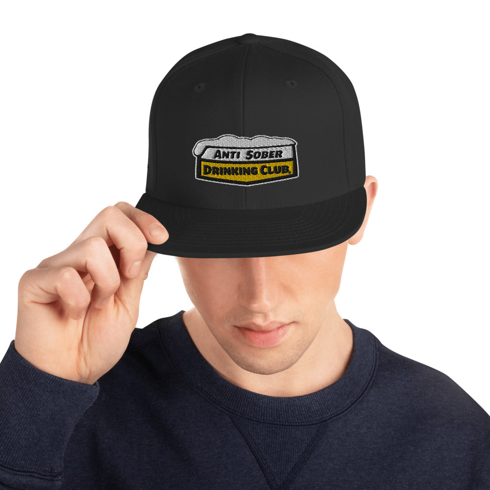 Anti Sober Drinking Club ~ Snapback Hat