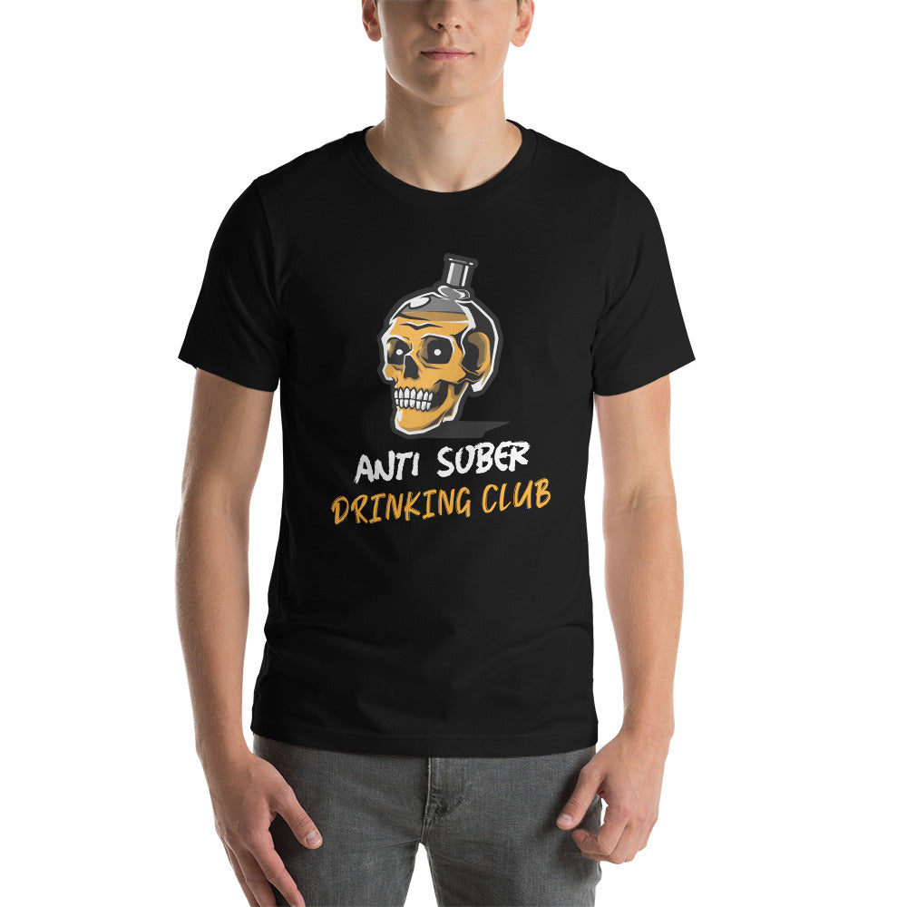 Anti Sober Skully Short-Sleeve Unisex T-Shirt